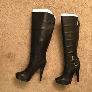 Guess “Destynn” Tall Black Dress Boots - Size 9 - Brand New - G by G…
